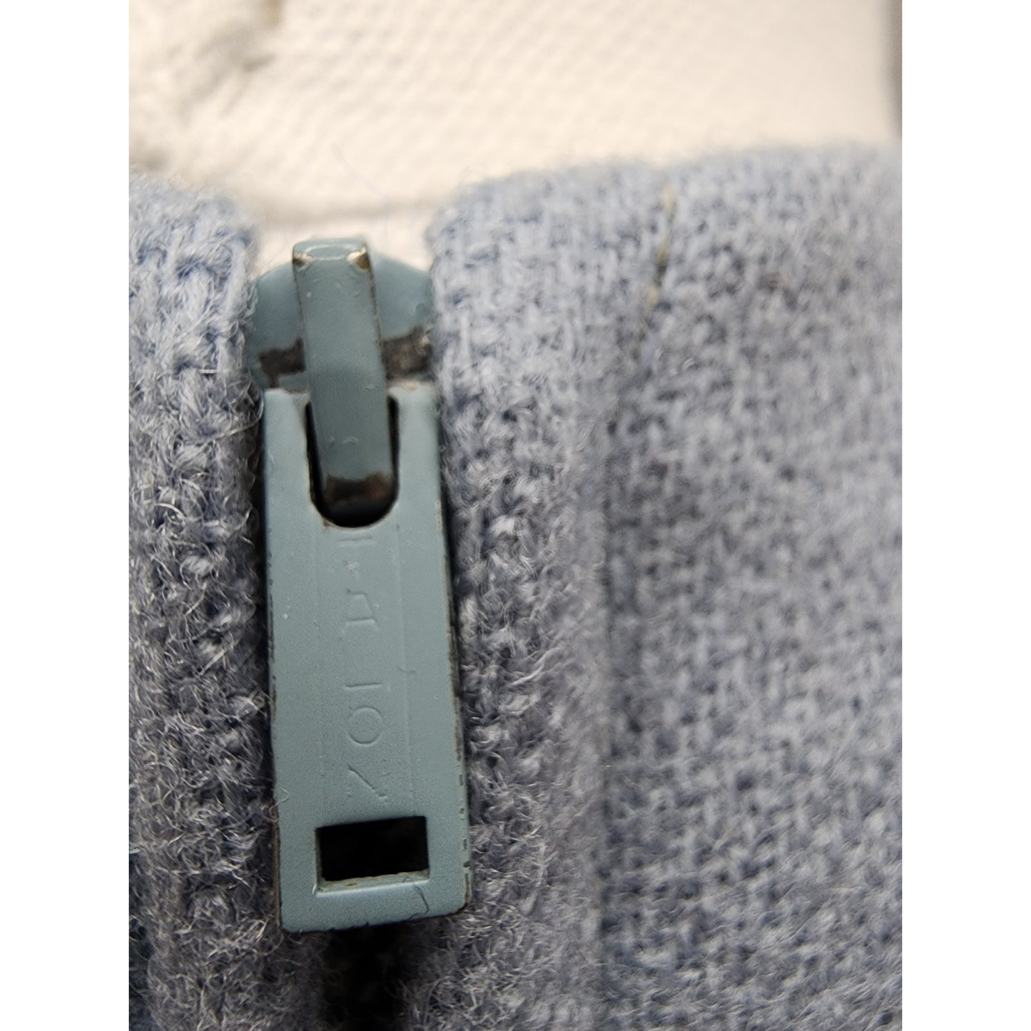 50s Vintage Jonathan Logan Baby Blue Wool Pencil Dress - M