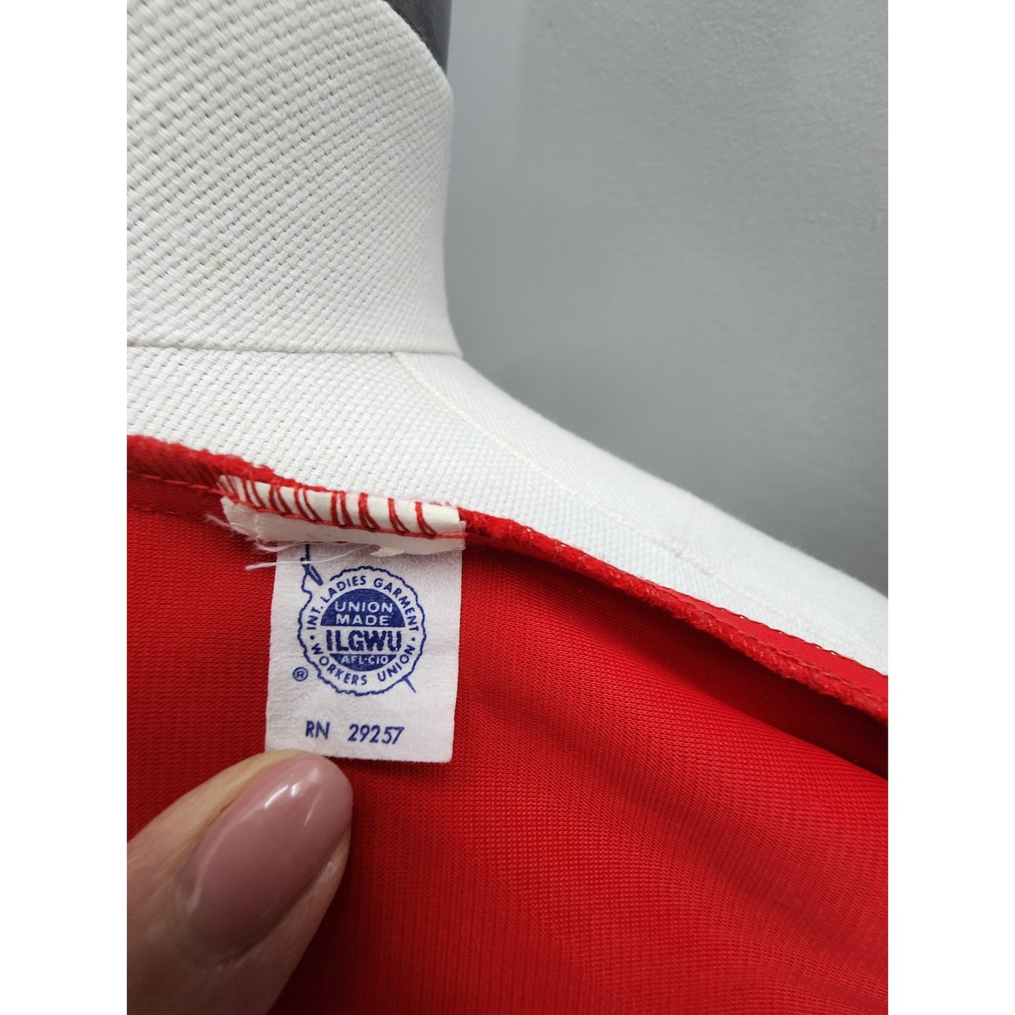 70s Vintage Red Hot Wet Look Tank & Hot Pants - S