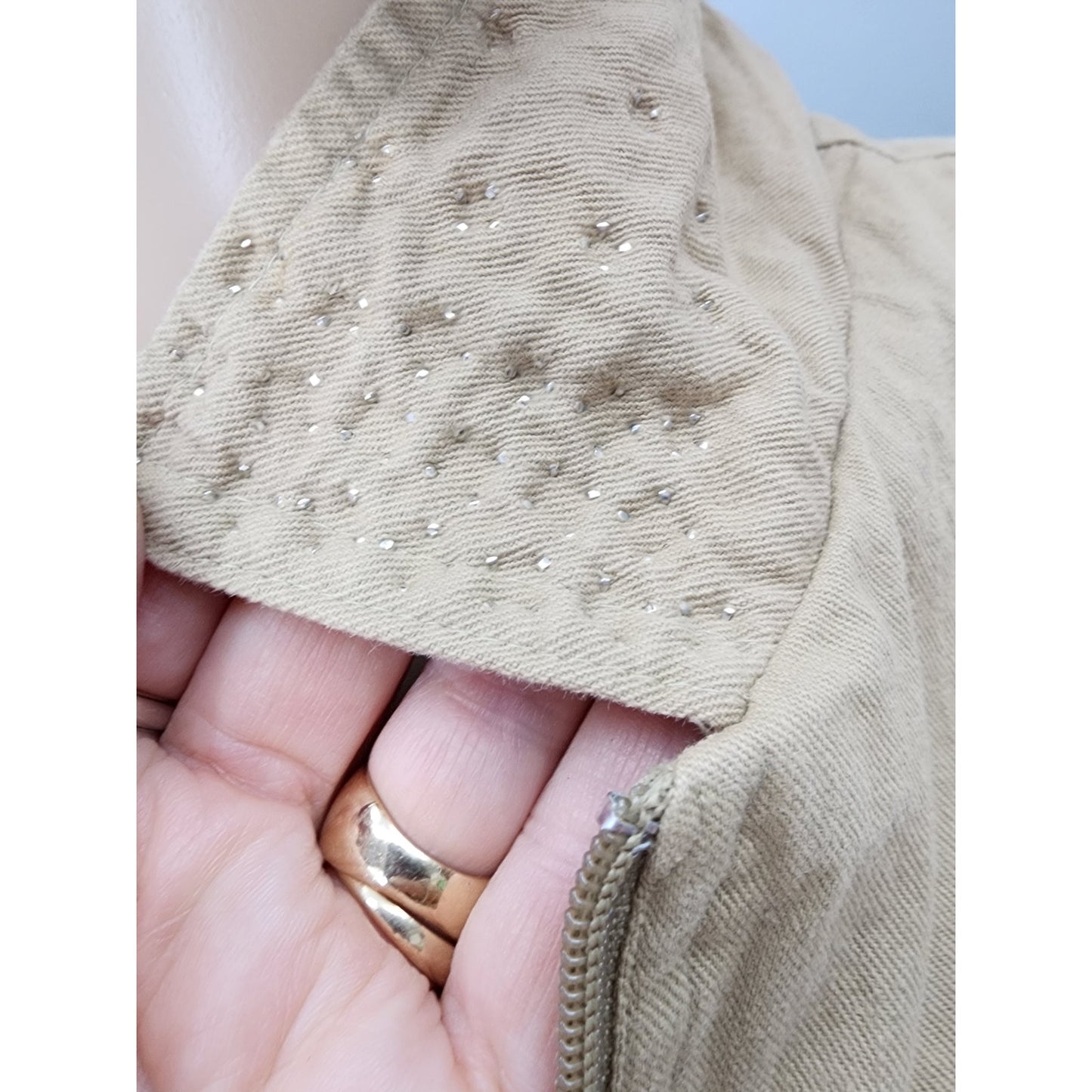 80s Vintage Gepetto Casual Safari Suit, Tan - S / M