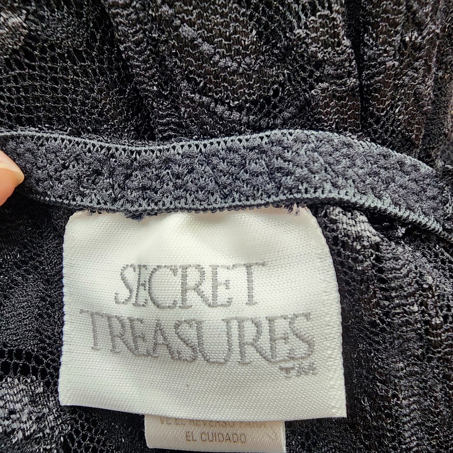 90s Vintage Secret Treasure Stretch Lace Lingerie Wiggle - M