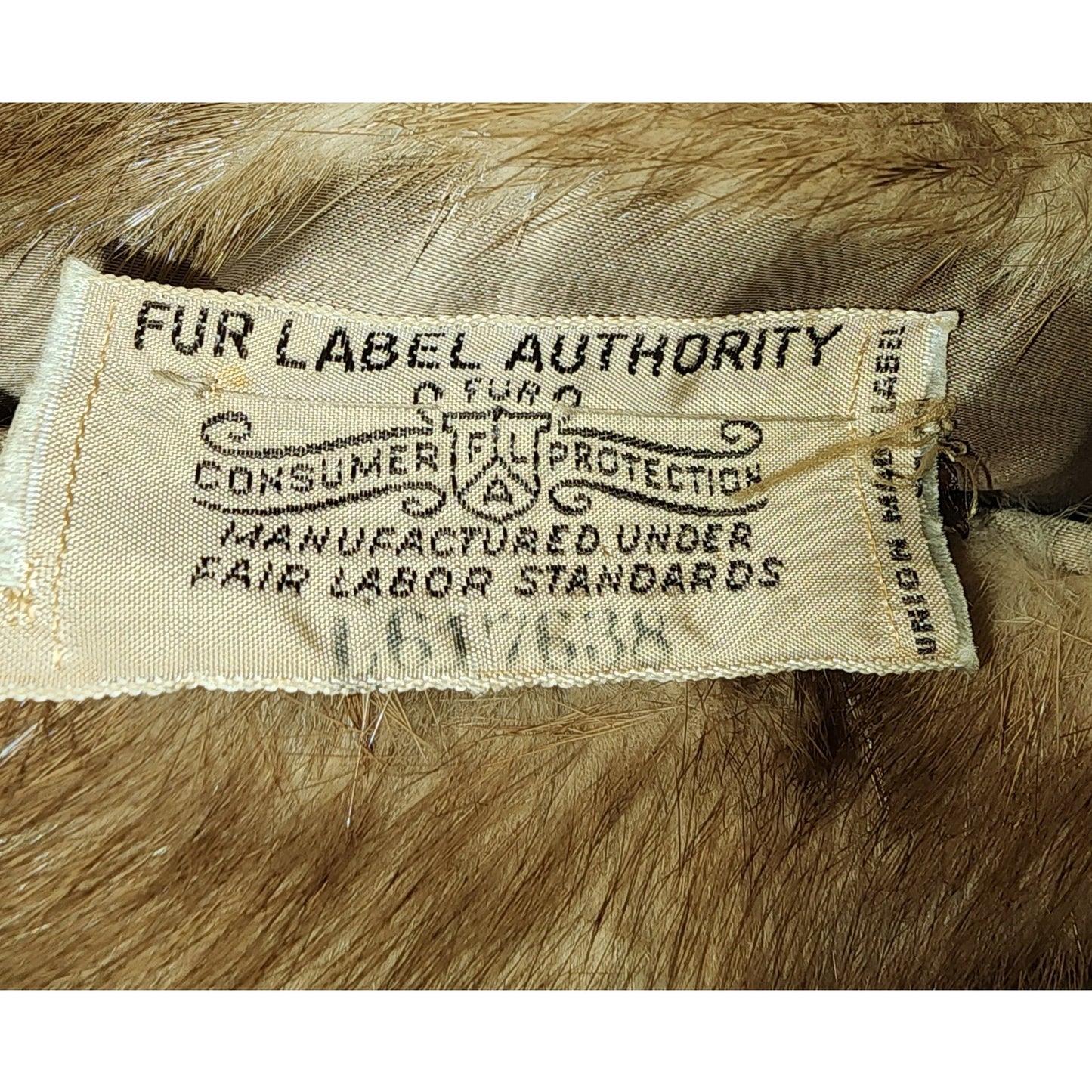 Vintage 60s Light Brown Suede Coat with Auburn Fur Collar - S