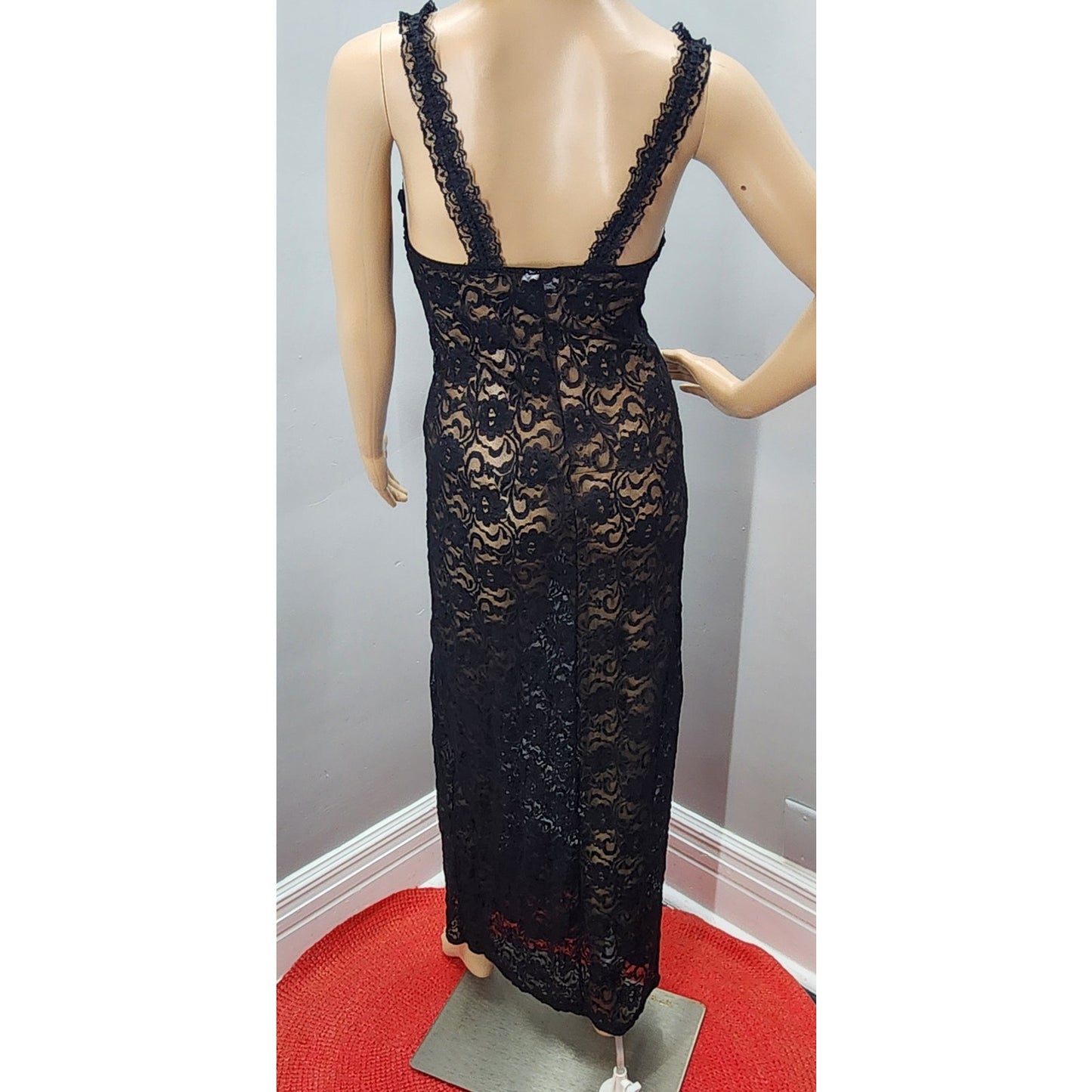 90s Vintage Secret Treasure Stretch Lace Lingerie Wiggle - M