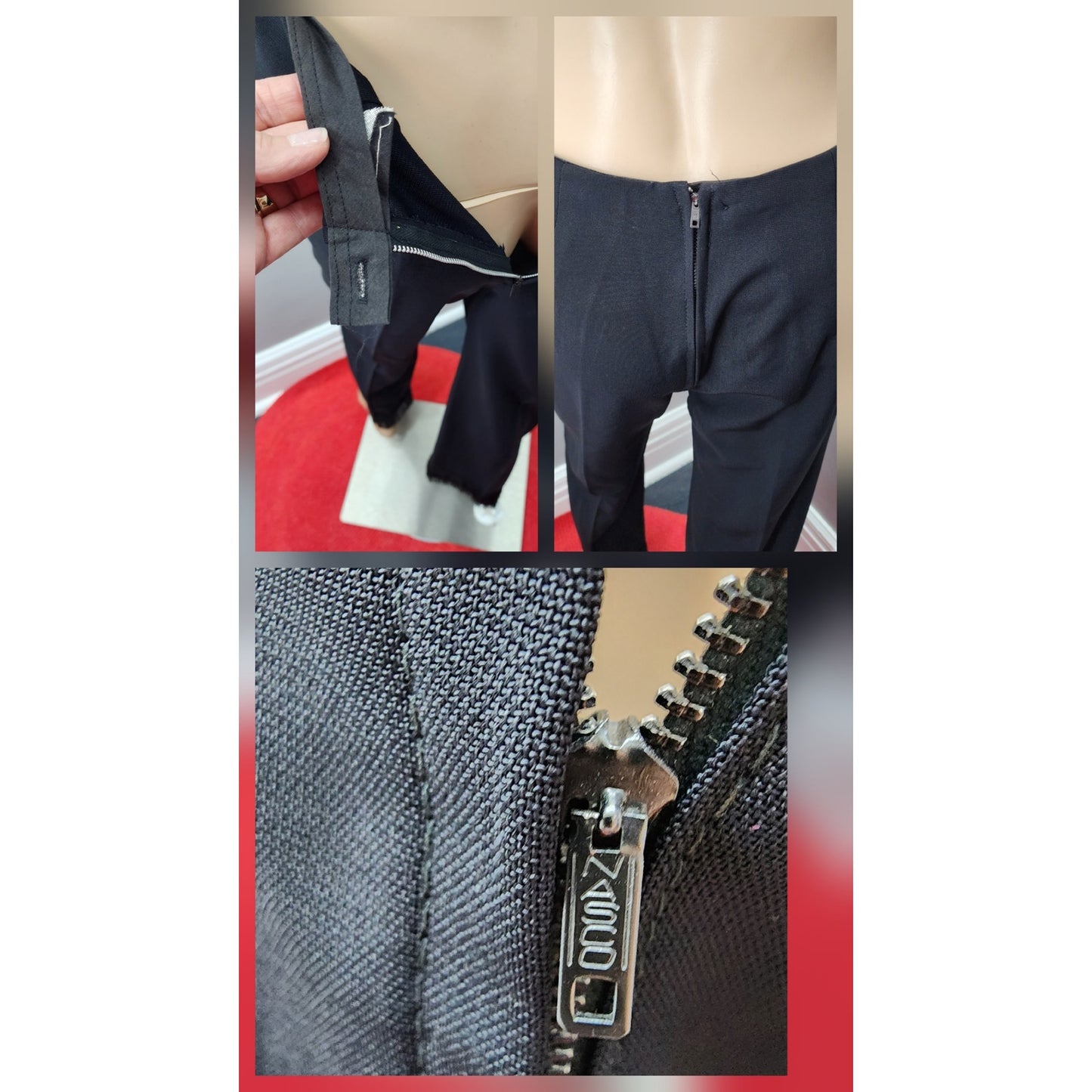70s Vintage Cocktail Pant Suit with Fringe Detail - S