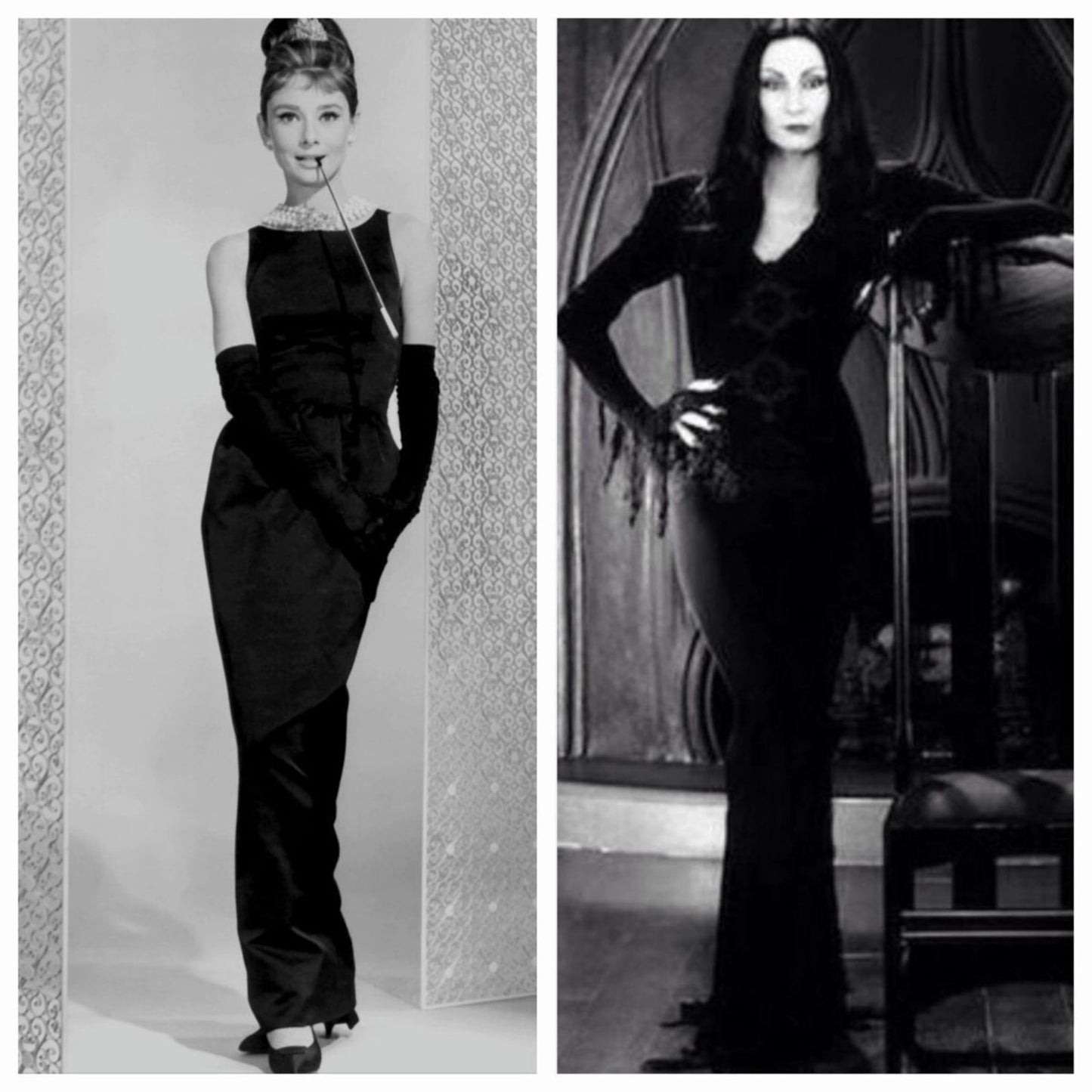 1930s Vintage Black Silk Velvet Sleeveless Mini-Trumpet Gown - S