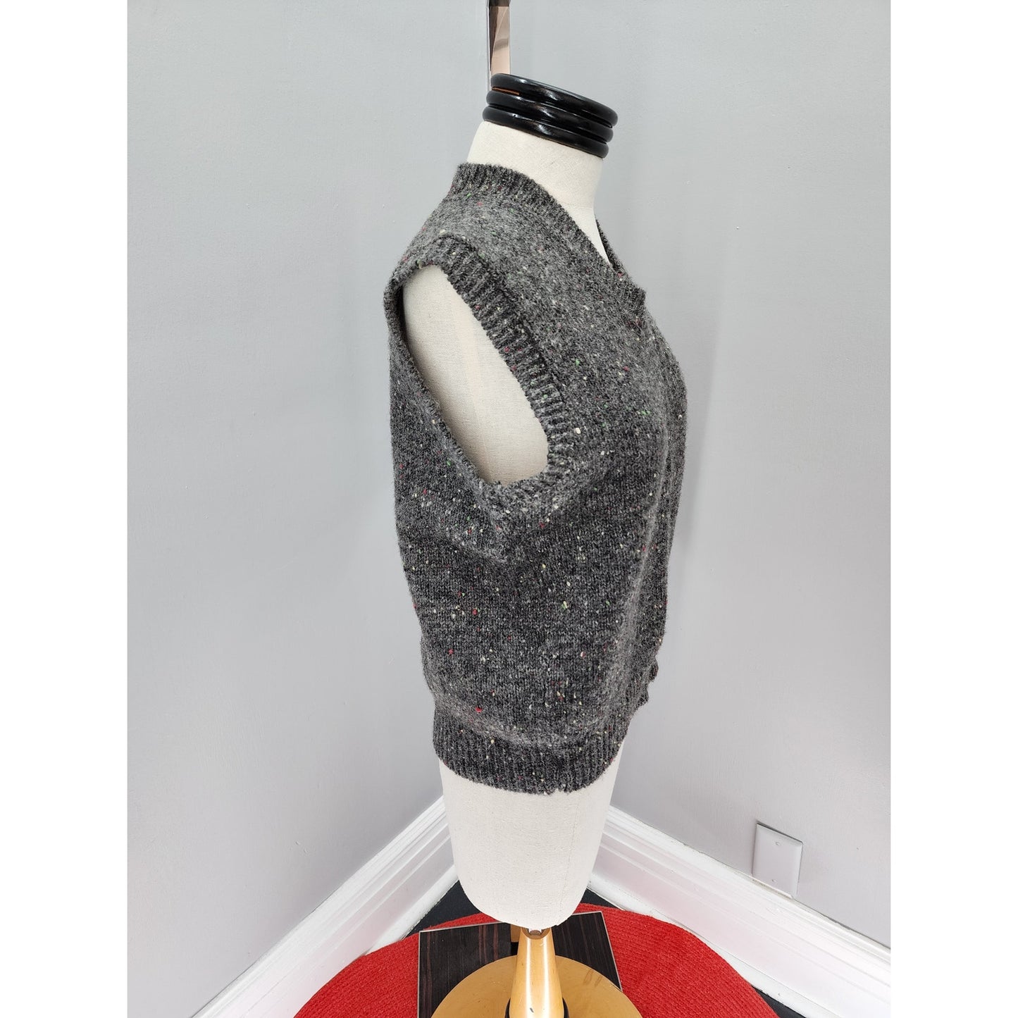 70s Vintage Men's Salem Harbor Wool Blend Sweater Vest - M