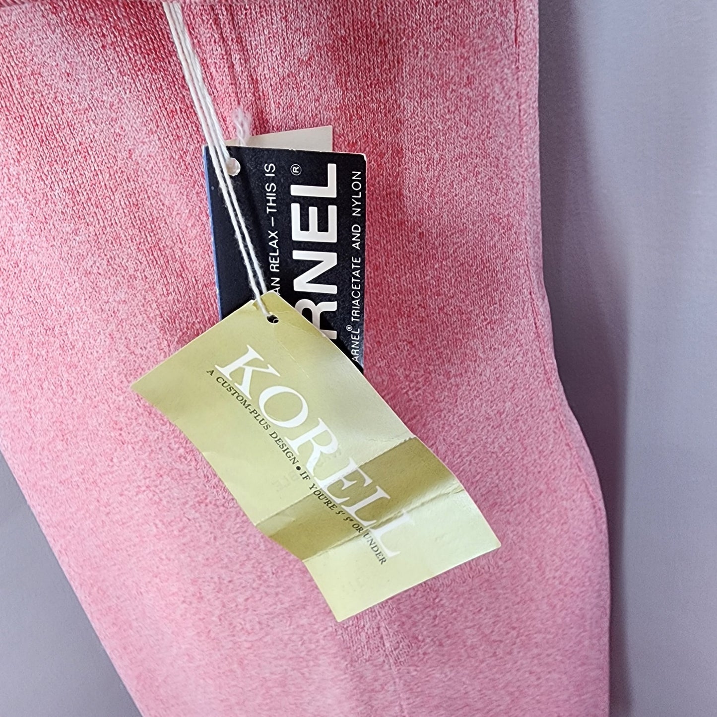 60s Vintage Korell Shift Dress in Heather Pink, NWT - M