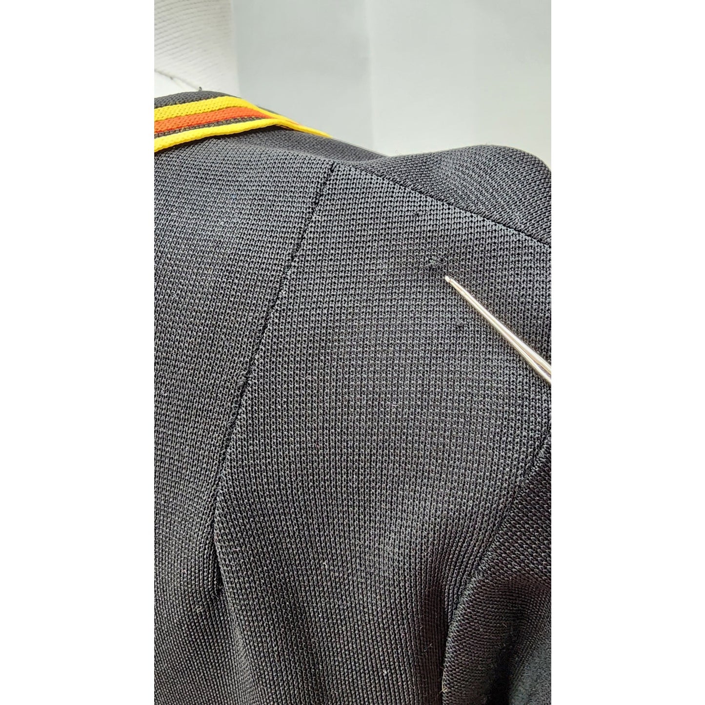 60s Vintage  Meera Brook Black Knit Mod Dress - XL