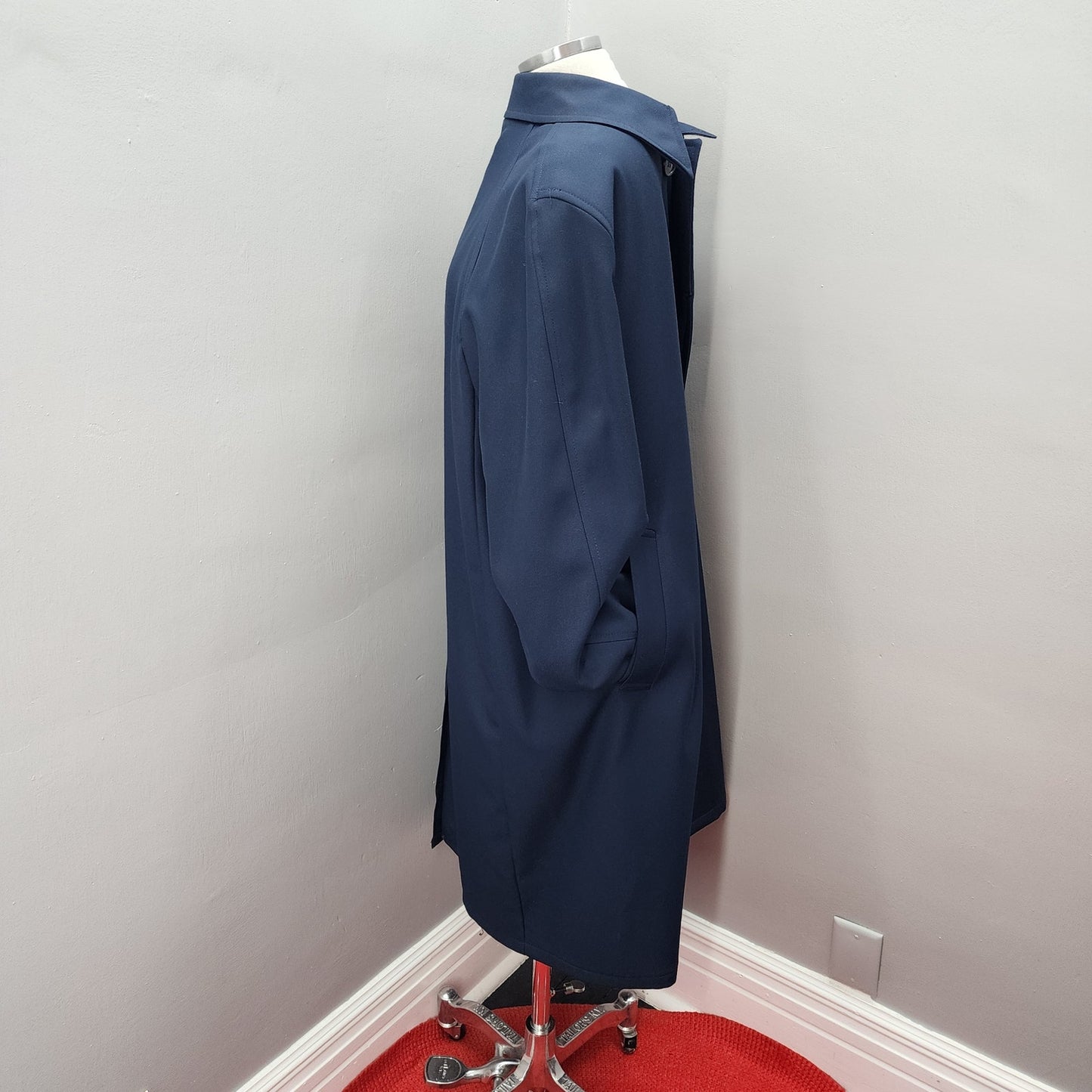 60s Vintage Men's Studio One by Campus Navy Overcoat  - 46L XXL