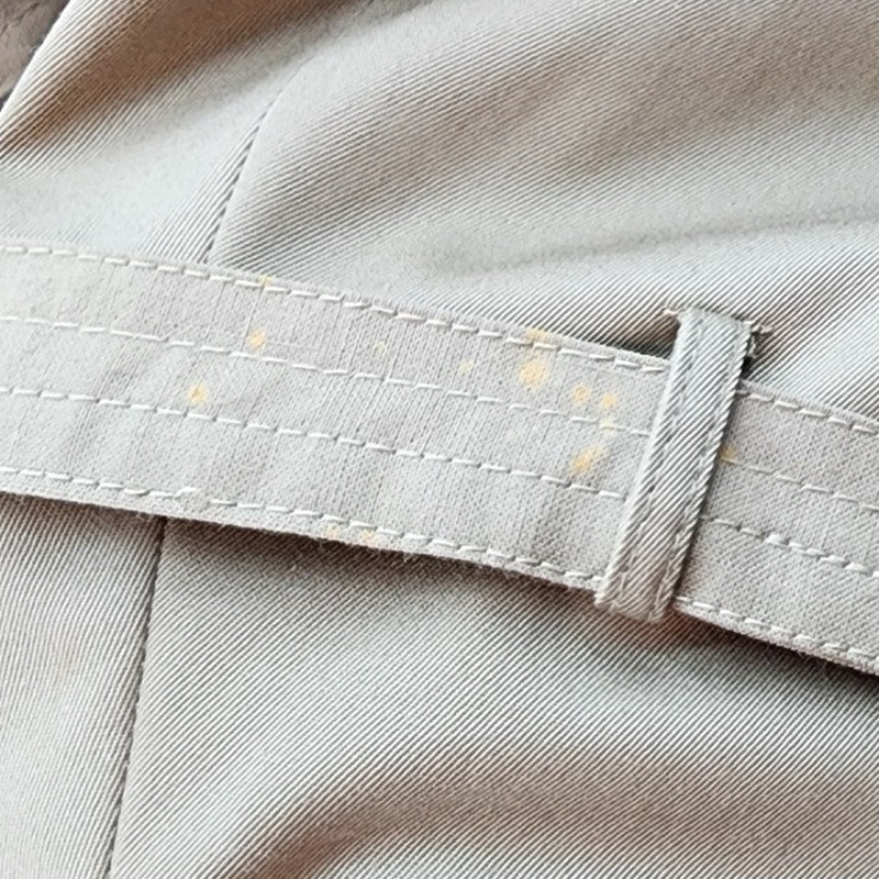 80s Vintage Men's Khaki Stafford All Weather Trench Coat - 44L