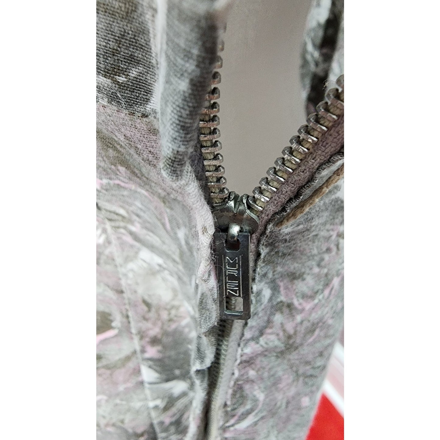 40s Vintage Sheer Day Dress in Grays and Lavenders - M