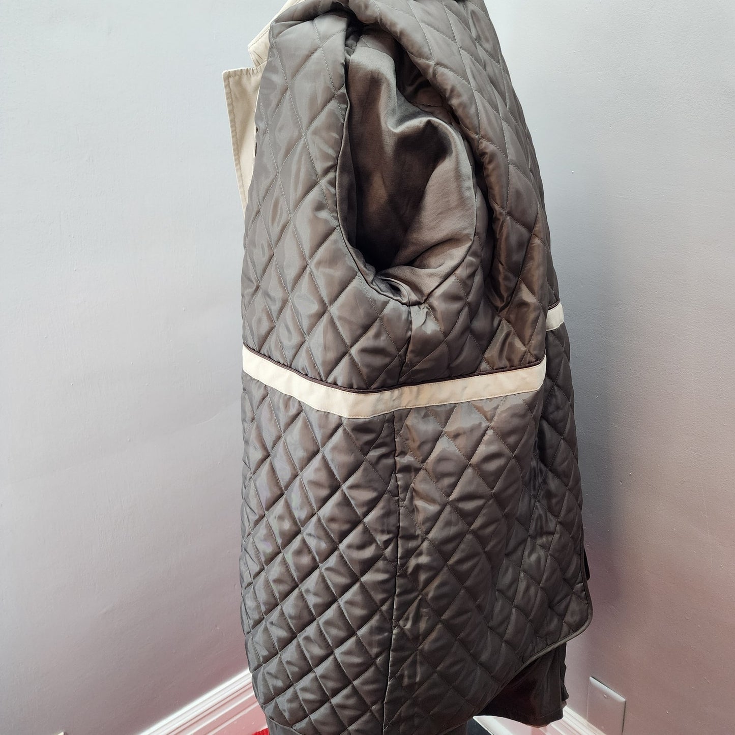 80s Vintage Men's Khaki Stafford All Weather Trench Coat - XL Long