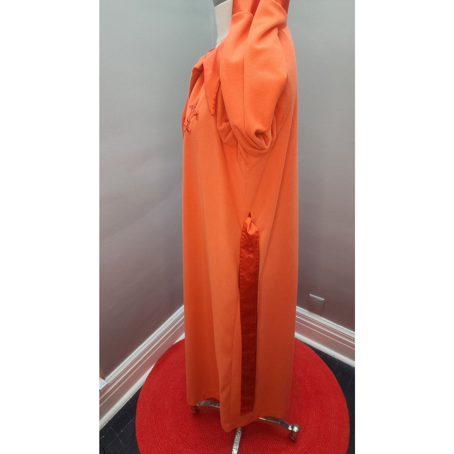 70s Gossard Artemis Lounge Robe in Soft Pumpkin - M