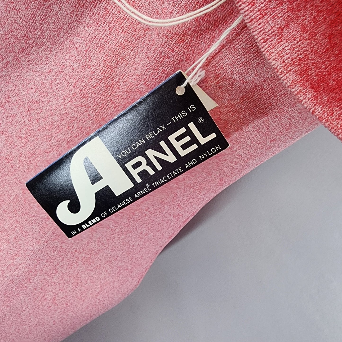 60s Vintage Korell Shift Dress in Heather Pink, NWT - M