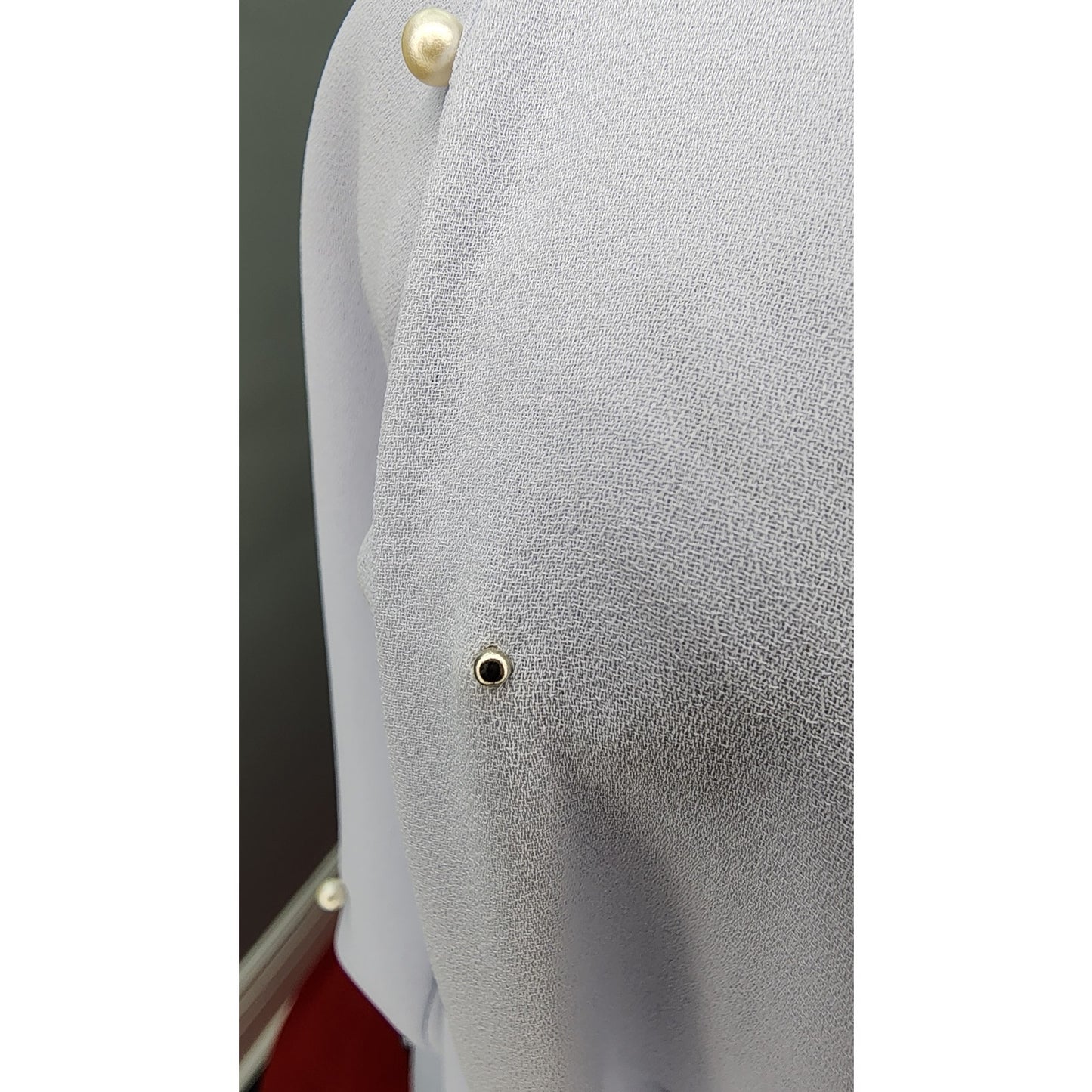 80s Vintage Patra Pale Lavender Drop Waist Cocoon Dress - S