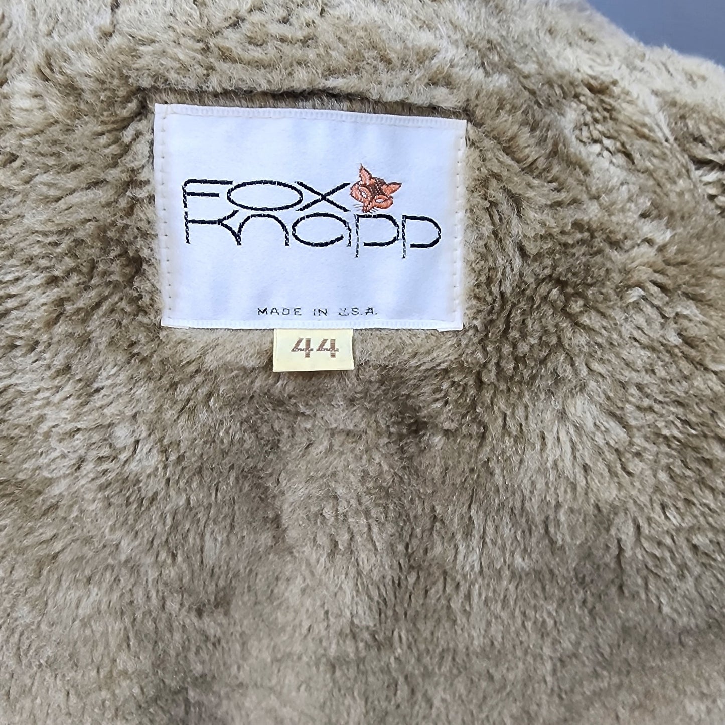 70s Men's Fox Knapp Short Winter Trench Coat - L 44R
