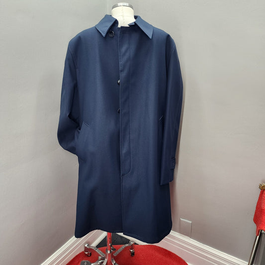 60s Vintage Men's Studio One by Campus Navy Overcoat  - 46L XXL