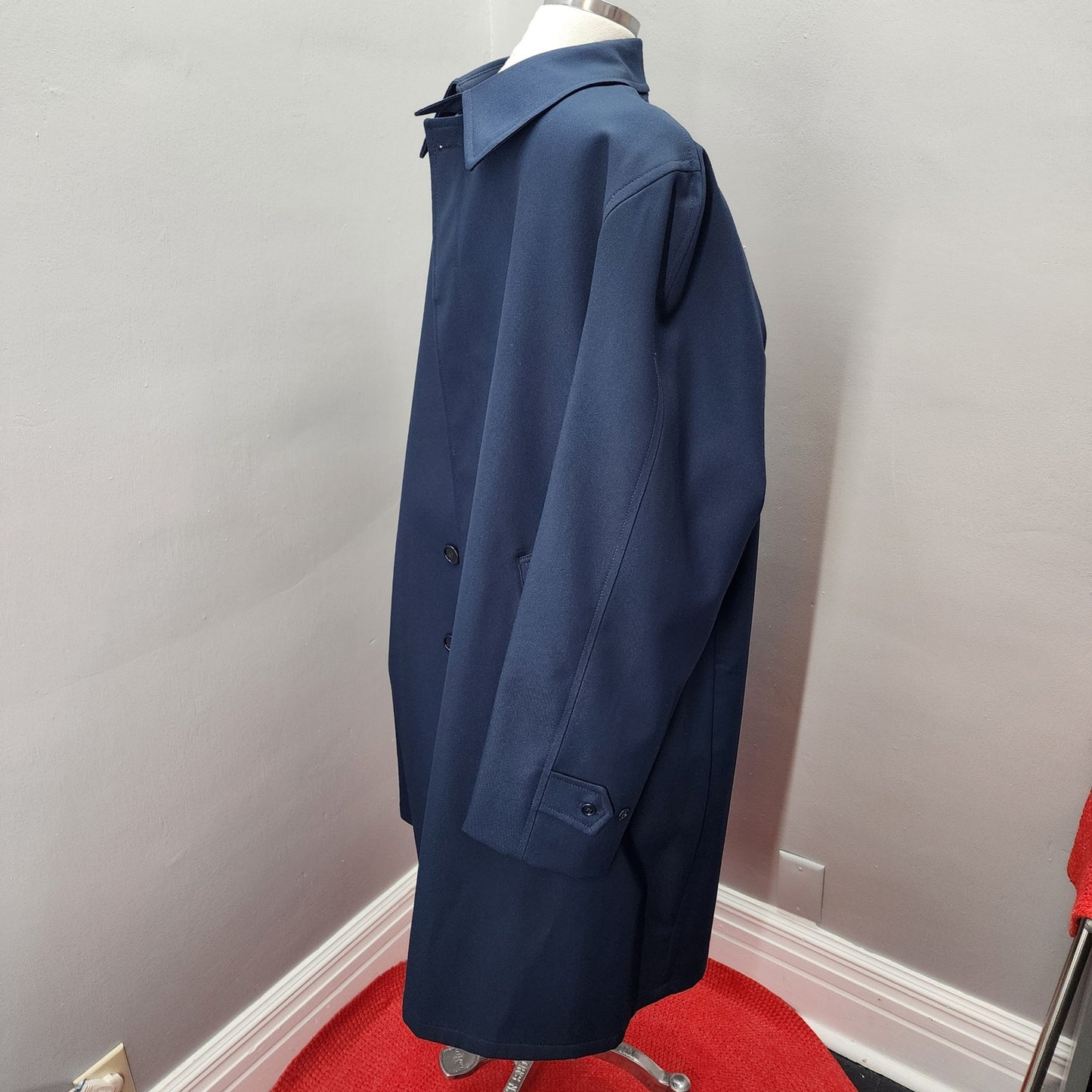 60s Vintage Men's Studio One by Campus Navy Overcoat  - 46L XXL