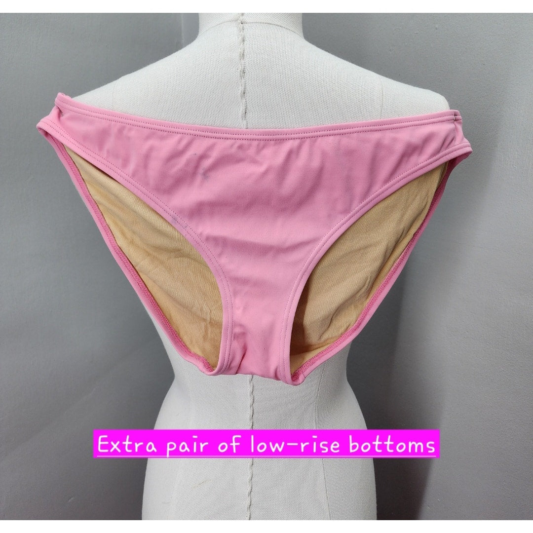 Y2K Vintage Victoria's Secret Pink Bikini (3 pieces) - L