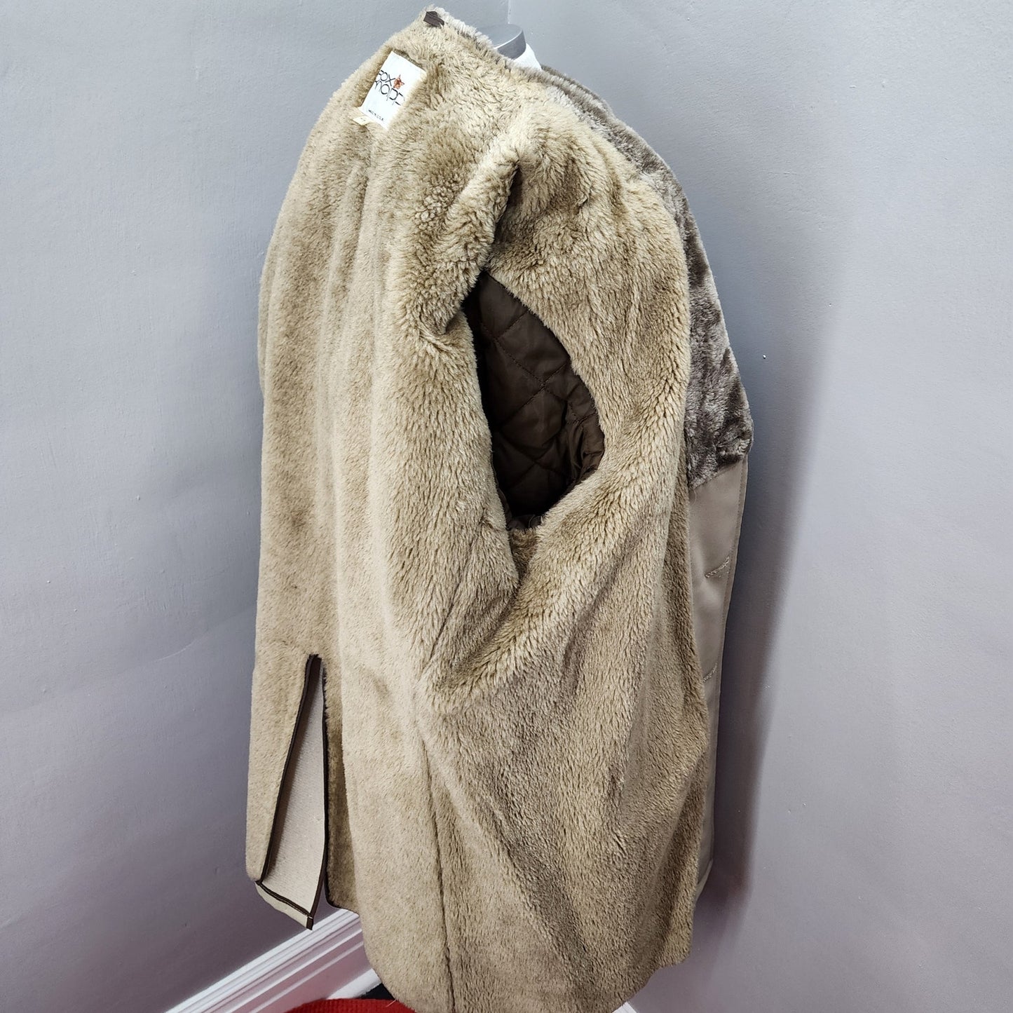 70s Men's Fox Knapp Short Winter Trench Coat - L 44R