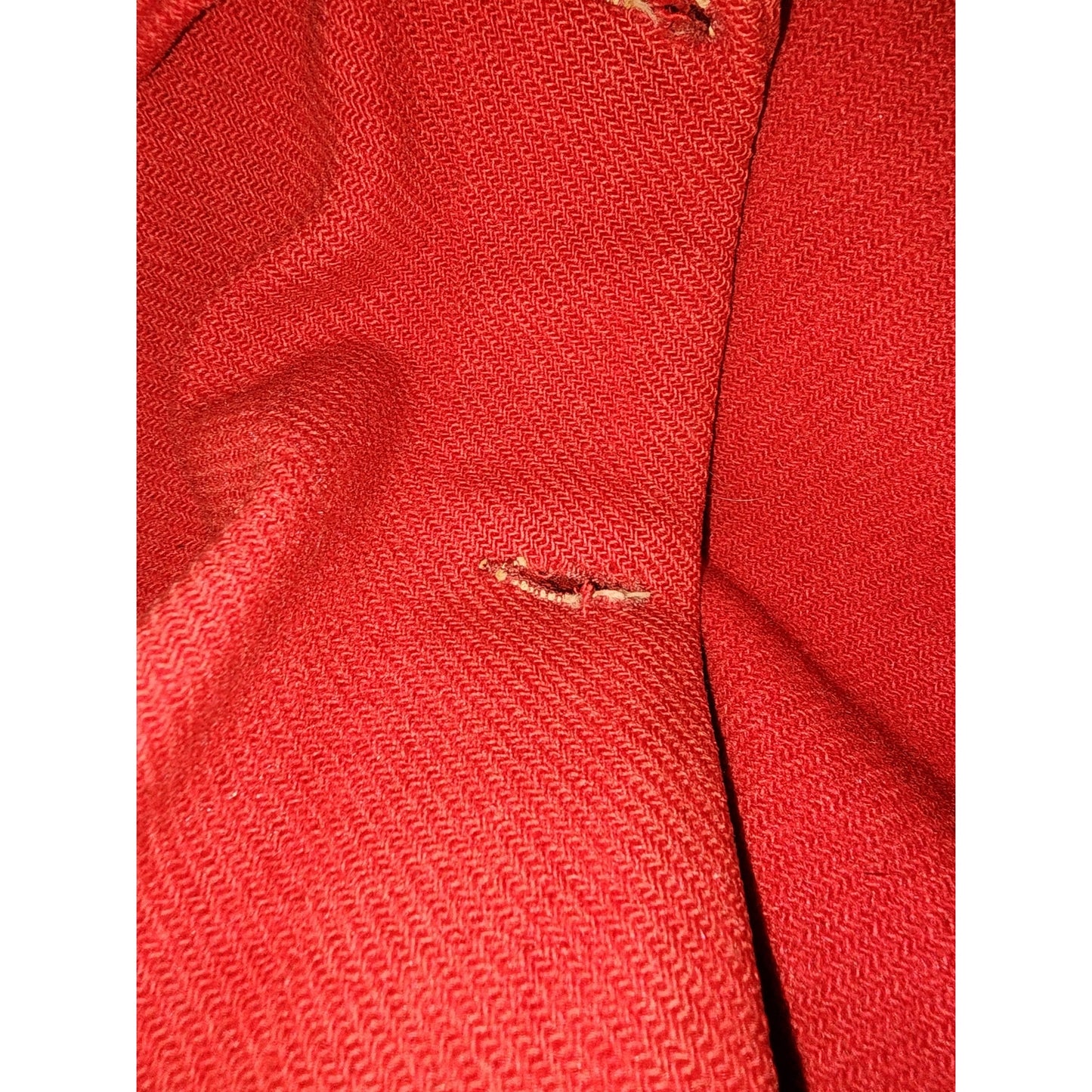 70s Vintage Sur-Ana Red Wool Cape - L