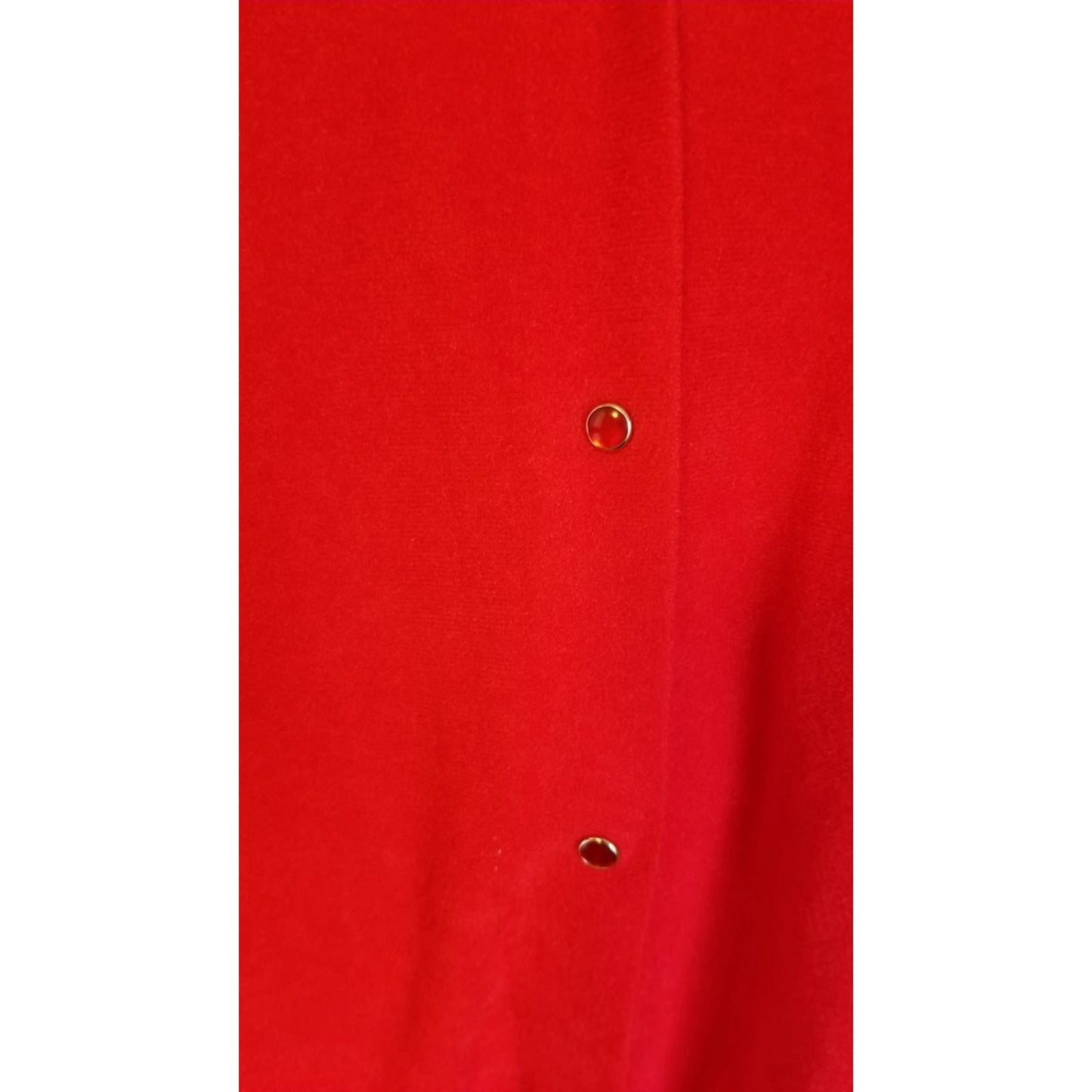 70s Vintage Vanity Fair Bright Red Robe - S