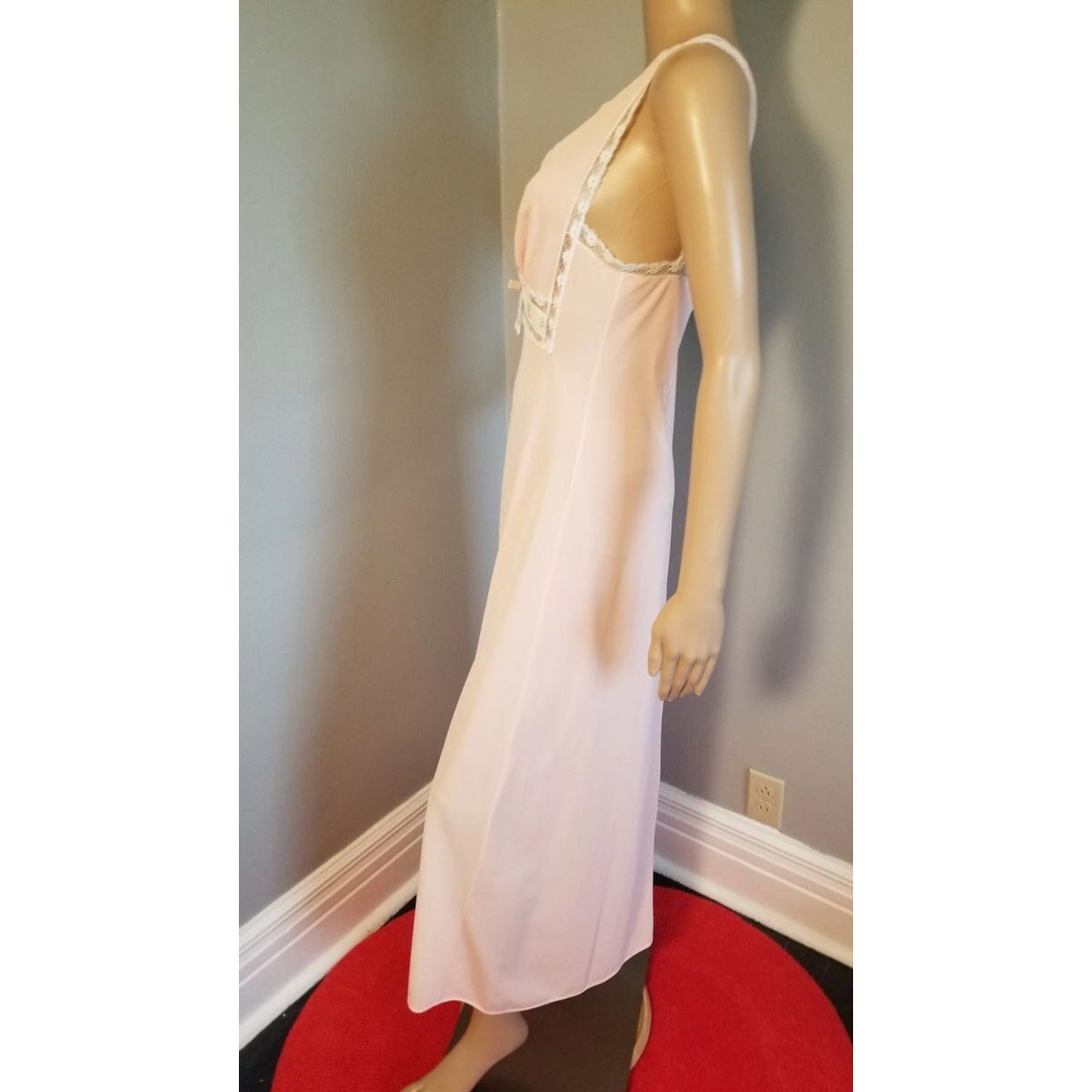 70s Vintage Val Mode Negligee in Peachy-Pink - S