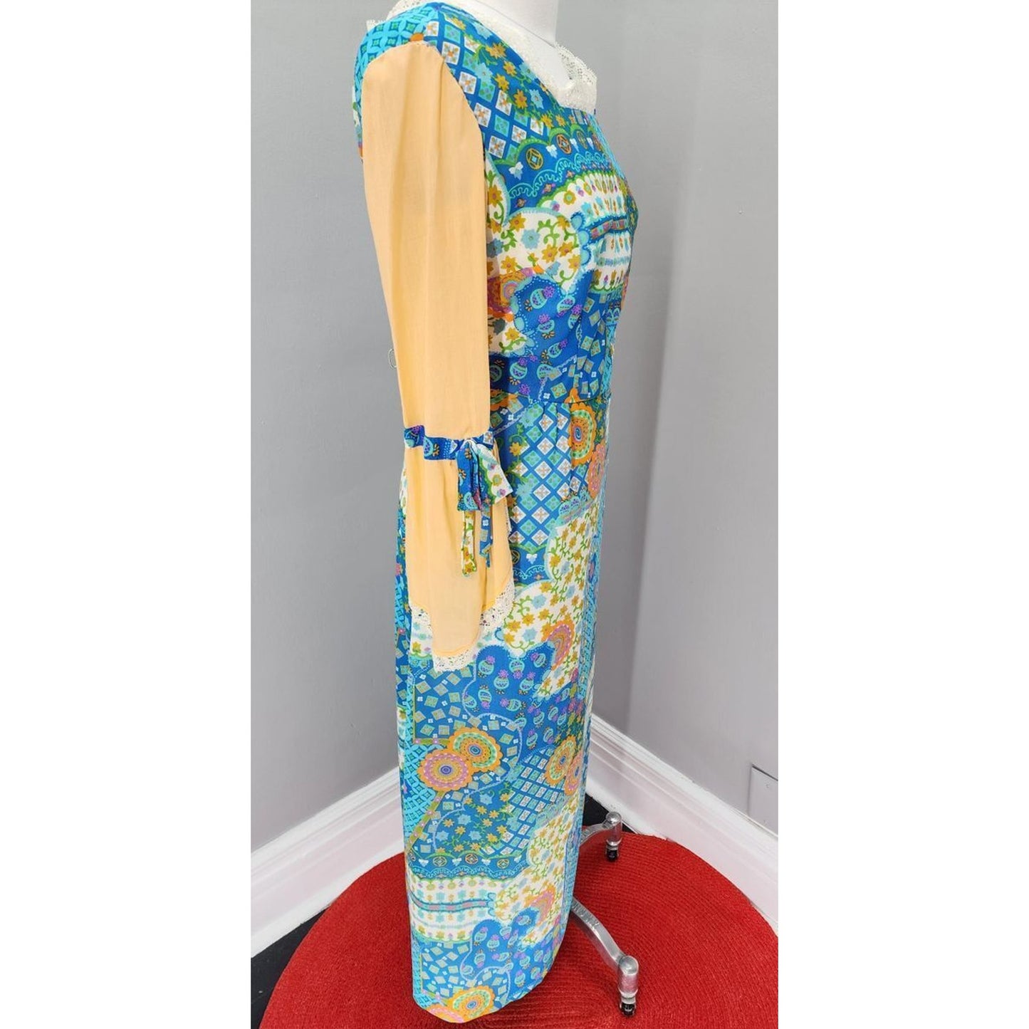 70s Vintage Handmade Prairie Maxi with Gunne Vibes - L