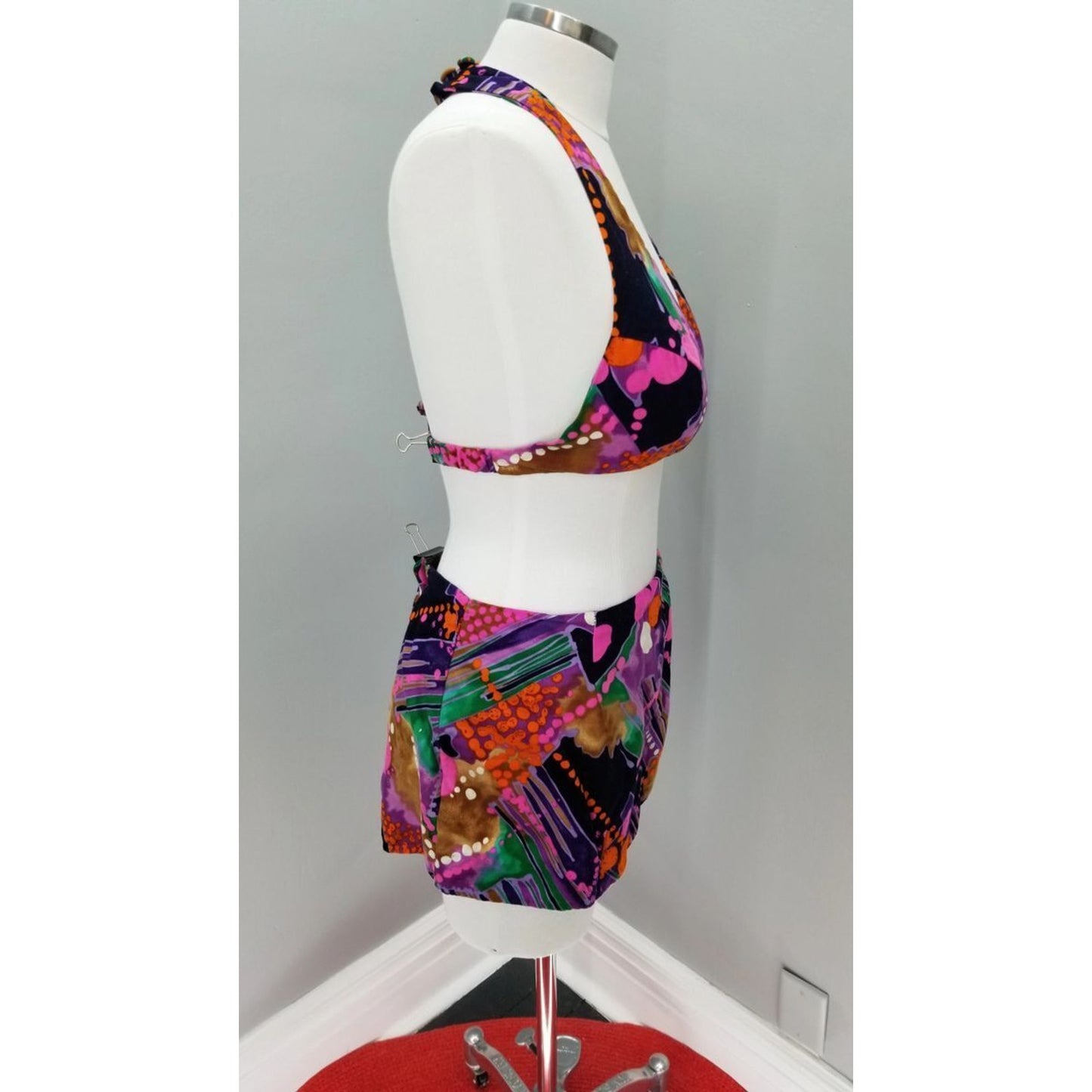 70s Vintage Sears Hawaiian Fashions 2 Piece Bikini Swim Suit- XL