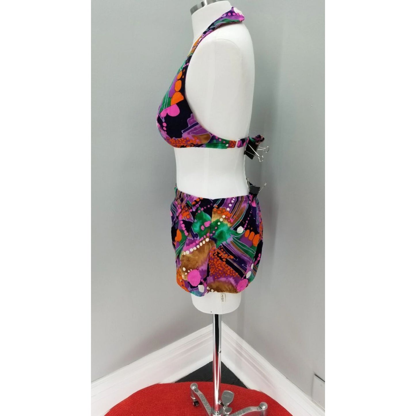 70s Vintage Sears Hawaiian Fashions 2 Piece Bikini Swim Suit- XL