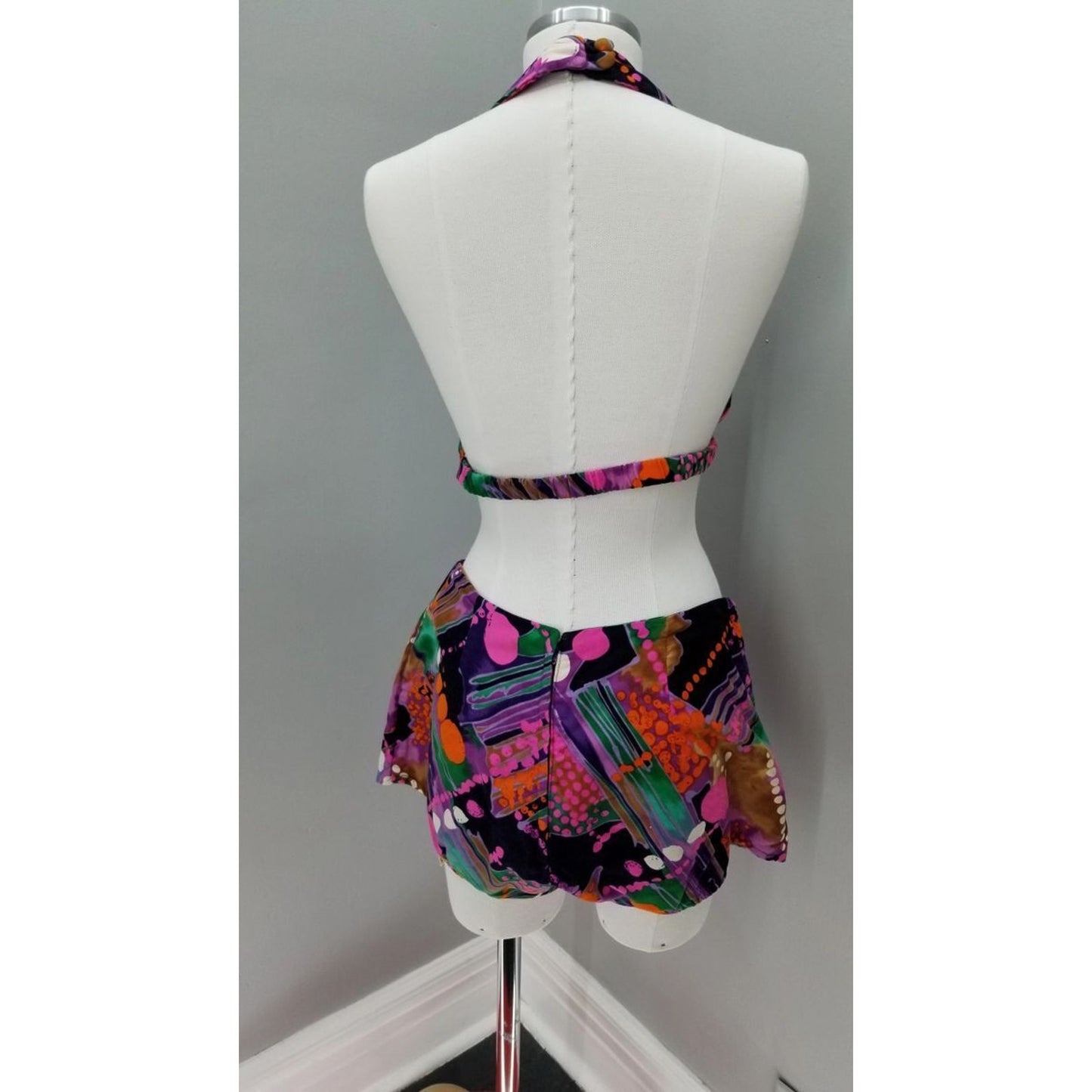 70s Vintage Sears Hawaiian Fashions 2 Piece Bikini Swim Suit- XL