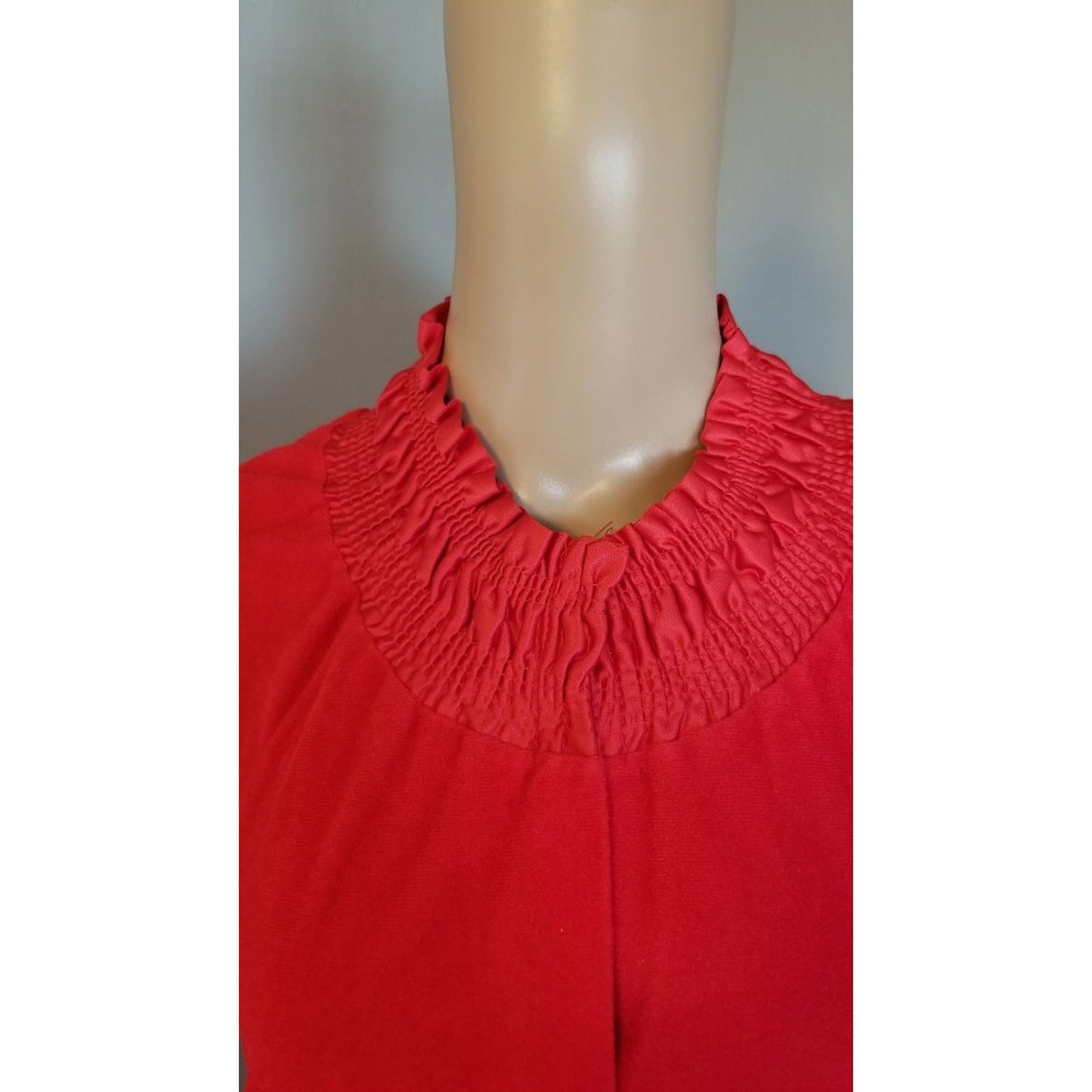 70s Vintage Vanity Fair Bright Red Robe - S