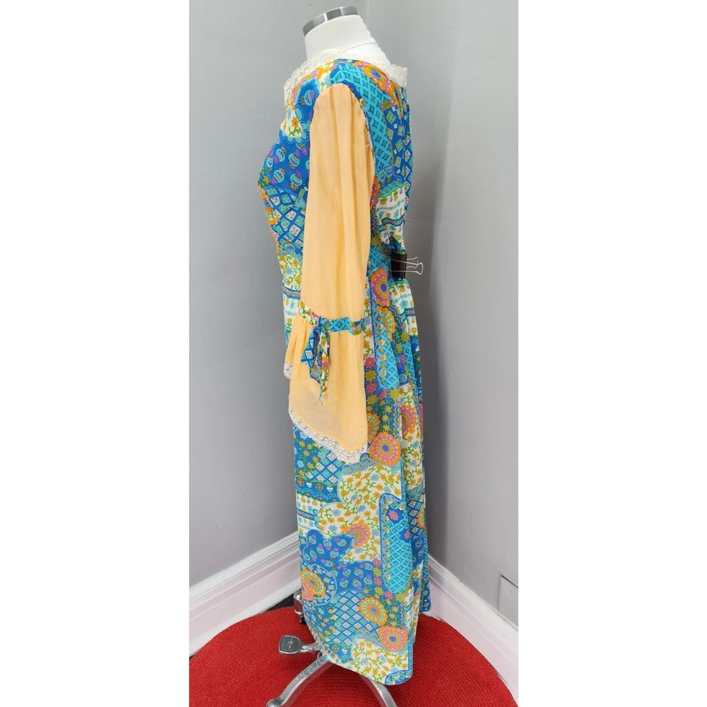 70s Vintage Handmade Prairie Maxi with Gunne Vibes - L